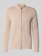 Wollen jas met opstaande kraag