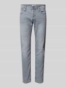Slim fit jeans met knoopsluiting, model 'Glenn'