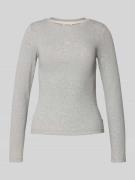 Shirt met lange mouwen en labelstitching