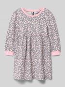 Midi-jurk met ronde hals