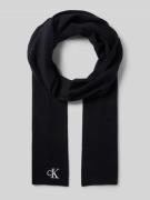 Sjaal van viscosemix met logostitching