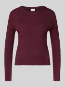 Shirt met lange mouwen in gebreide look, model 'Vicomfy'