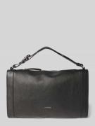 Schoudertas met logo-applicatie, model 'Elinor'