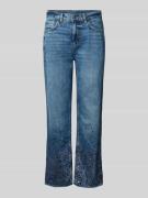 Straight fit jeans met pailletten