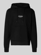 Hoodie met labelprint, model 'SOHO'