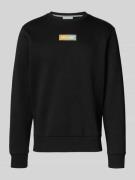 Regular fit sweatshirt met logoprint, model 'Pan'