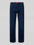 Straight fit jeans met steekzakken, model 'CLARK'