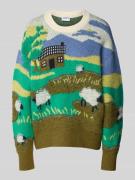 Gebreide pullover in all-over look