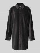 Relaxed fit jurk van katoenmix in de look van een overhemdblouse