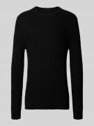Gebreide pullover met ronde hals