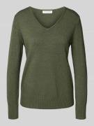 Regular fit shirt van lange mouwen van viscosemix in gebreide look