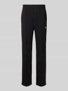 Regular fit sweatpants met labelprint