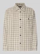 Loose fit overhemd van puur katoen, model 'WALEED'