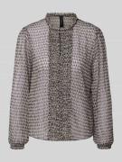 Regular fit blouse met ruches