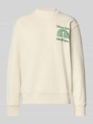 Sweatshirt met labelstitching