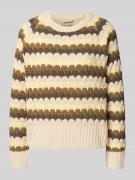 Gebreide pullover met ronde hals, model 'NEZZY'