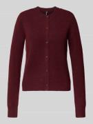 Regular fit gebreid jack met wol, model 'MALOU'