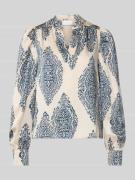 Regular fit blouse met tuniekkraag, model 'Rosslyn'