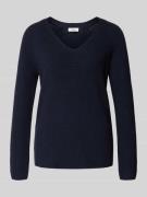 Regular fit gebreide pullover van katoenmix