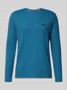 Regular fit shirt met lange mouwen van katoenmix