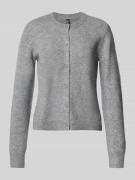 Regular fit gebreid jack met wol, model 'MALOU'