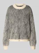 Comfort fit gebreide pullover met wol, model 'JENNA'