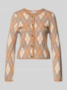 Gebreid jack met ronde hals, model 'GUILAIN'