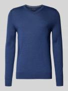 Gebreide pullover van wolmix met V-hals