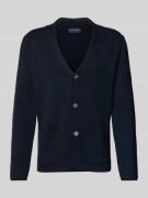 Gebreid jack van wolmix met reverskraag