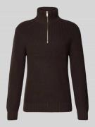 Gebreide pullover met schipperskraag