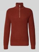 Gebreide pullover met schipperskraag