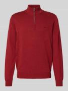 Gebreide pullover met schipperskraag