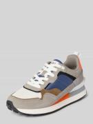 Sneakers met contrastgarnering