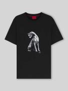 Regular fit T-shirt van puur katoen