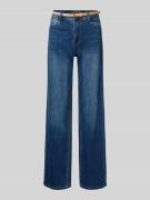 Wide leg jeans met riem