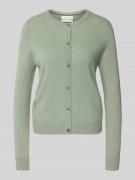 Gebreid jack van kasjmier met ronde hals