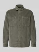 Regular fit vrijetijdsoverhemd van corduroy met kentkraag