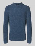 Gebreide pullover van lanawolmix met ronde hals