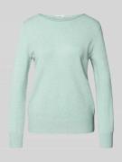 Gebreide pullover met boothals