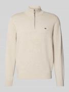 Gebreide pullover met schipperskraag