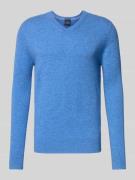 Gebreide pullover van een mix van wol en kasjmier met V-hals