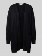 Gebreid jack met opengewerkte voorkant