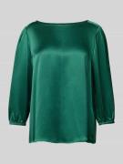Regular fit zijden blouse met 3/4-mouwen