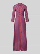 Maxi-jurk met knoopsluiting, model 'SAVANNA'