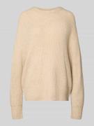 Relaxed fit gebreide pullover met wol, model 'Gillian'