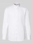 Slim fit zakelijk overhemd van puur katoen