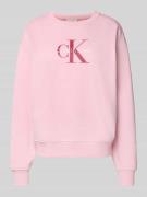 Sweatshirt met labelprint