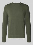 Slim fit pullover van puur katoen