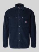 Relaxed fit ribcordoverhemd van puur katoen