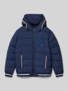 Regular fit gewatteerd jack met capuchon